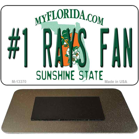 Number 1 Rays Fan Novelty Metal Magnet M-13370