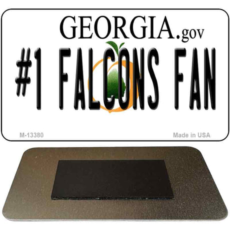 Number 1 Falcons Fan Novelty Metal Magnet M-13380