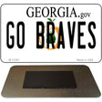 Go Braves Novelty Metal Magnet M-13381