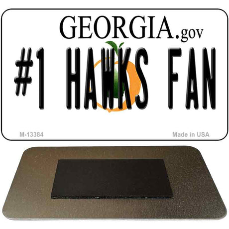 Number 1 Hawks Fan Novelty Metal Magnet M-13384