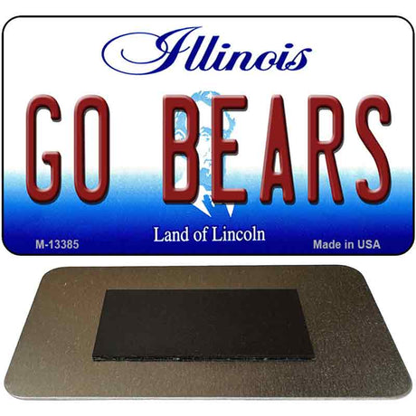 Go Bears Novelty Metal Magnet M-13385