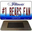 Number 1 Bears Fan Novelty Metal Magnet M-13386