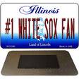 Number 1 White Sox Fan Novelty Metal Magnet M-13390