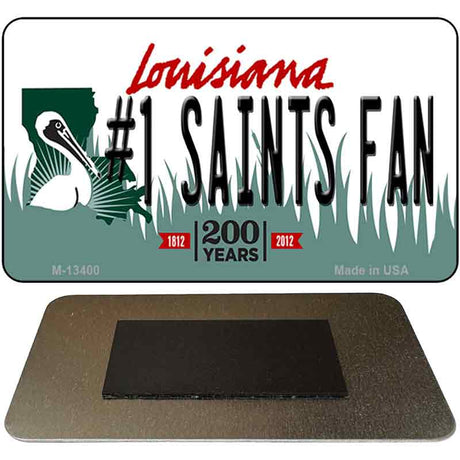 Number 1 Saints Fan Novelty Metal Magnet M-13400