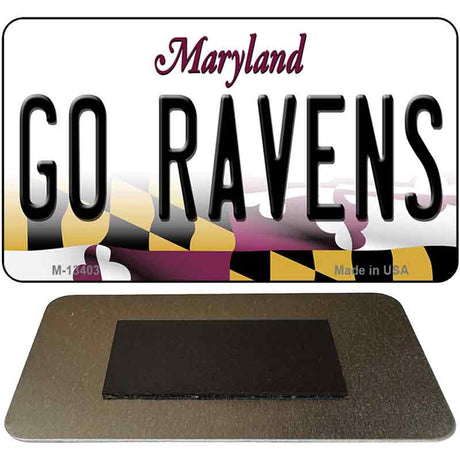 Go Ravens Novelty Metal Magnet M-13403