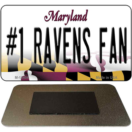 Number 1 Ravens Fan Novelty Metal Magnet M-13404