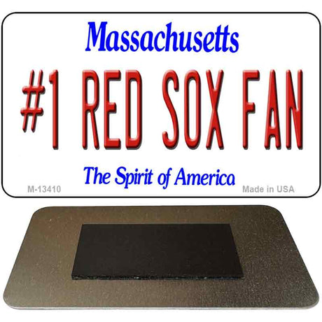 Number 1 Red Sox Fan Novelty Metal Magnet M-13410