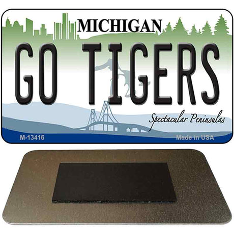 Go Tigers Novelty Metal Magnet M-13416