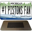 Number 1 Pistons Fan Novelty Metal Magnet M-13418