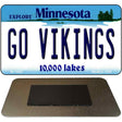 Go Vikings Novelty Metal Magnet M-13421