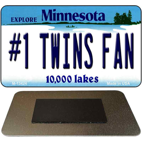 Number 1 Twins Fan Novelty Metal Magnet M-13424