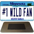 Number 1 Wild Fan Novelty Metal Magnet M-13428