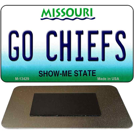 Go Chiefs Novelty Metal Magnet M-13429