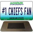 Number 1 Chiefs Fan Novelty Metal Magnet M-13430