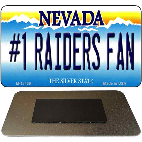 Number 1 Raiders Fan Novelty Metal Magnet M-13438