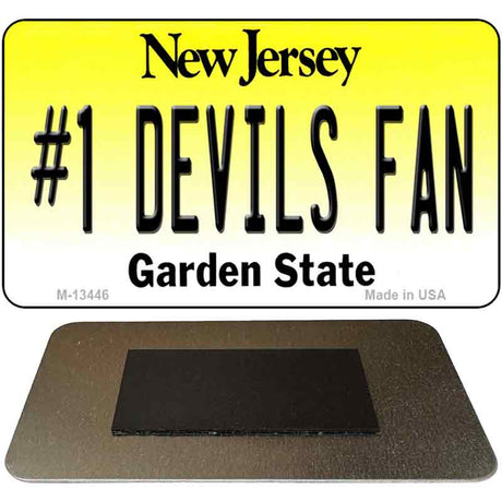 Number 1 Devils Fan Novelty Metal Magnet M-13446