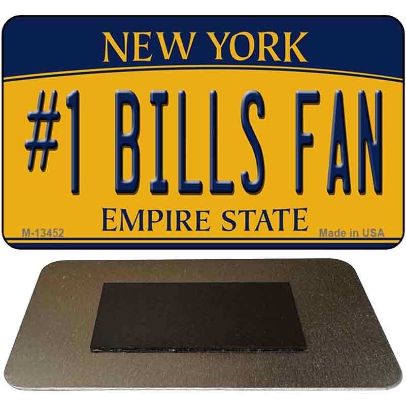 Number 1 Bills Fan Novelty Metal Magnet M-13452