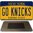 Go Knicks Novelty Metal Magnet M-13459