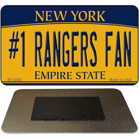 Number 1 Rangers Fan Novelty Metal Magnet M-13462