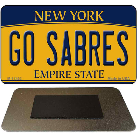 Go Sabres Novelty Metal Magnet M-13463