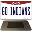 Go Indians Novelty Metal Magnet M-13477