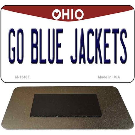 Go Blue Jackets Novelty Metal Magnet M-13483