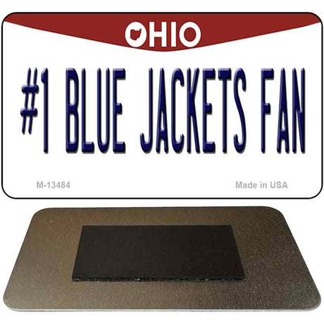 Number 1 Blue Jackets Fan Novelty Metal Magnet M-13484