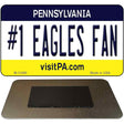 Number 1 Eagles Fan Novelty Metal Magnet M-13490