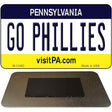 Go Phillies Novelty Metal Magnet M-13493