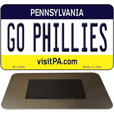 Go Phillies Novelty Metal Magnet M-13493