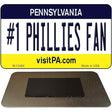 Number 1 Phillies Fan Novelty Metal Magnet M-13494