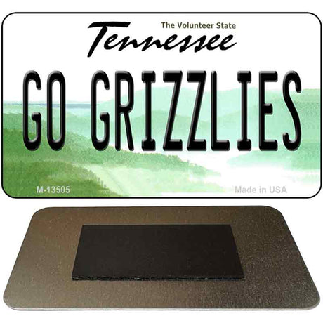 Go Grizzlies Novelty Metal Magnet M-13505