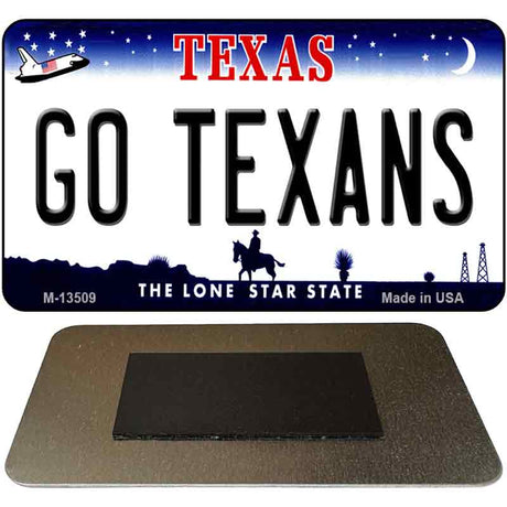 Go Texans Novelty Metal Magnet M-13509