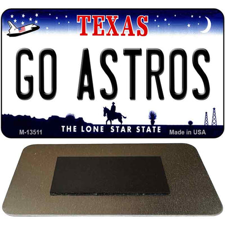 Go Astros Novelty Metal Magnet M-13511