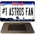 Number 1 Astros Fan Novelty Metal Magnet M-13512