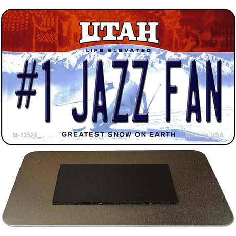 Number 1 Jazz Fan Novelty Metal Magnet M-13524