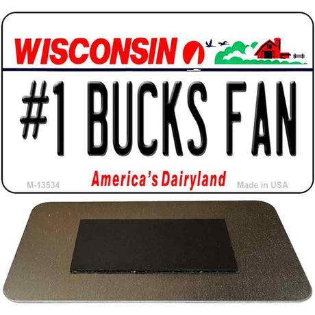 Number 1 Bucks Fan Novelty Metal Magnet M-13534