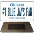 Number 1 Blue Jays Fan Novelty Metal Magnet M-13544