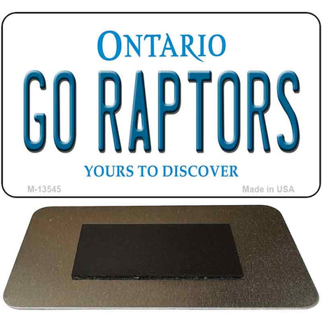 Go Raptors Novelty Metal Magnet M-13545