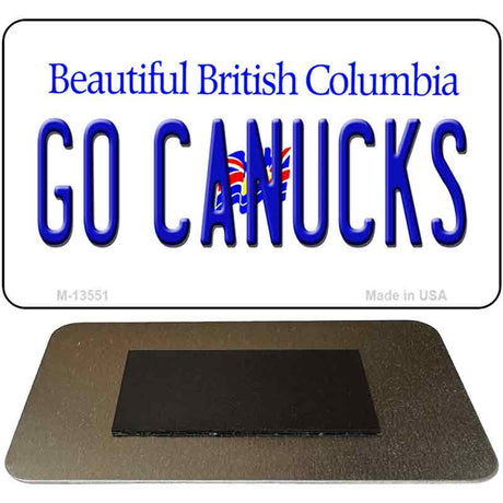 Go Canucks Novelty Metal Magnet M-13551