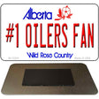 Number 1 Oilers Fan Novelty Metal Magnet M-13554