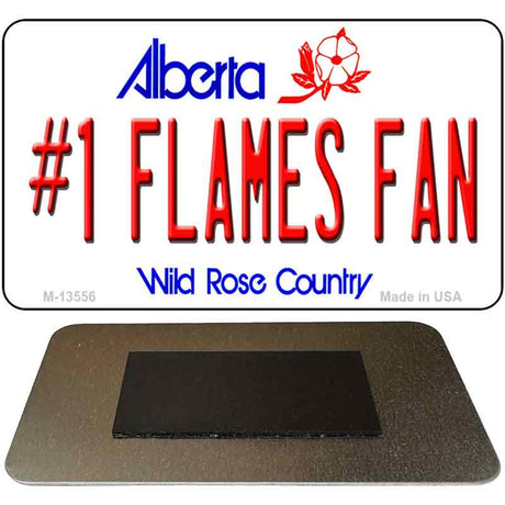 Number 1 Flames Fan Novelty Metal Magnet M-13556