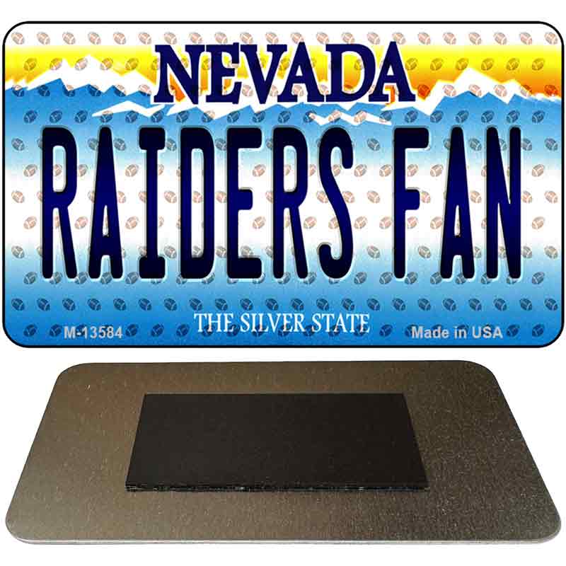 Raiders Fan Nevada Novelty Metal Magnet M-13584