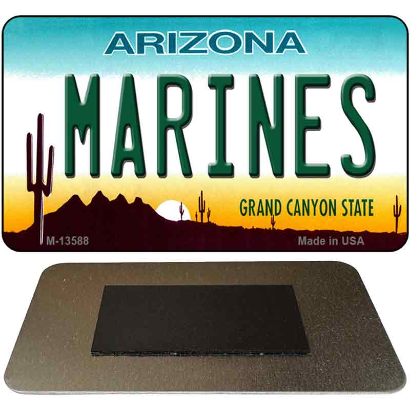 Marines Arizona Novelty Metal Magnet M-13588