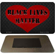 Black Lives Matter Heart Novelty Metal Magnet M-13607