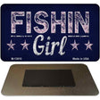 Fishin Girl Novelty Metal Magnet M-13610