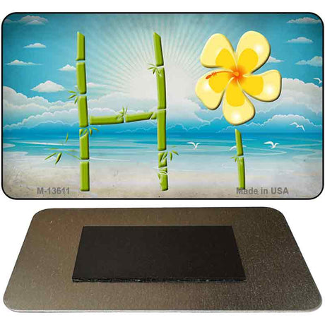 HI Bamboo Novelty Metal Magnet M-13611