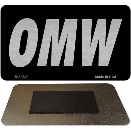 OMW Black Novelty Metal Magnet M-13620