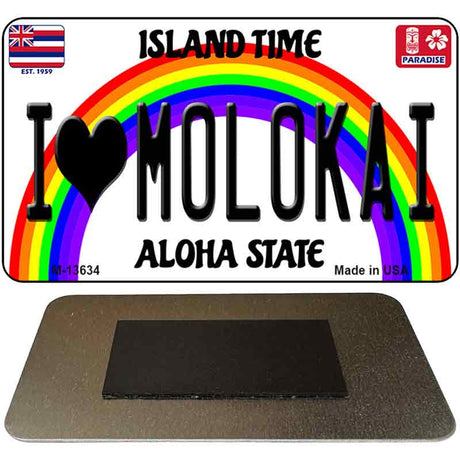 I Heart Molokai Novelty Metal Magnet M-13634