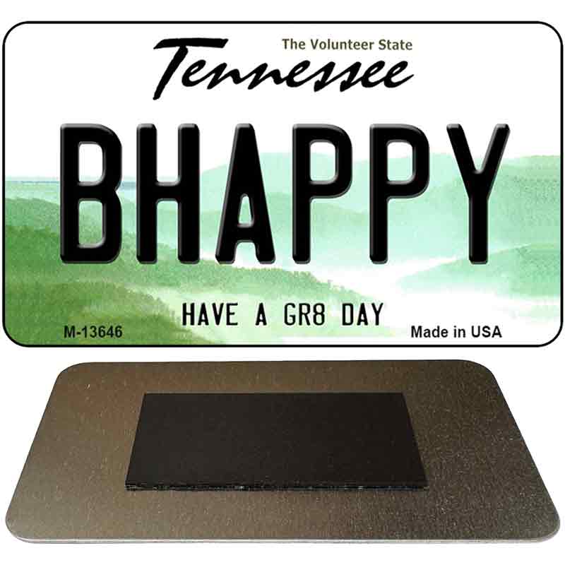 Be Happy Novelty Metal Magnet M-13646